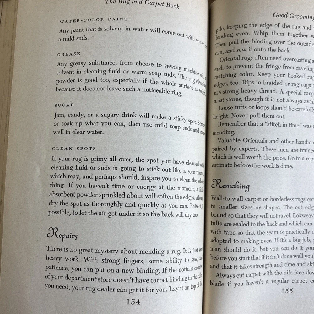 The Rug and Carpet‎ Book  by Mildred Jackson O'Brien  HB  1946. First Printing